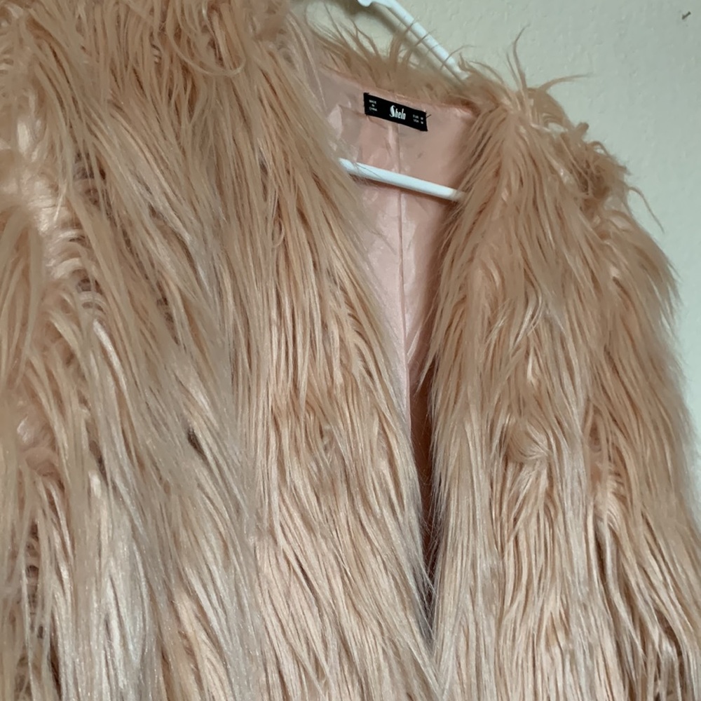 Pink Fur Jacket M - Picture 8 of 9